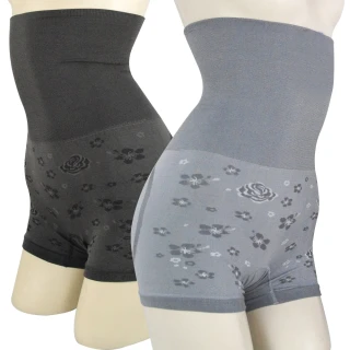 【台灣製造】炭元素美人塑腰平口褲(灰色超值5件組)