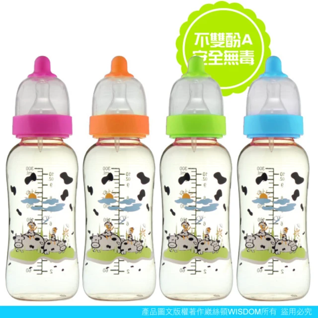 【貝喜力克】防脹氣PPSU葫蘆型奶瓶300ml(3入)