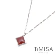 【TiMISA】紅瑪瑙-S號 純鈦鍺項鍊(E)