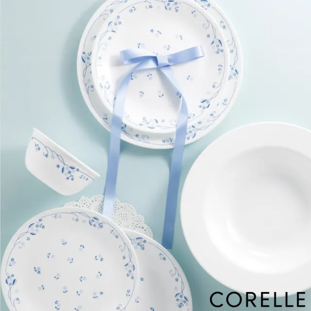 【CORELLE 康寧餐具】古典藍8吋深餐盤(415)