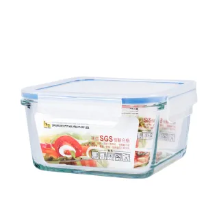 【CookPower 鍋寶】耐熱玻璃保鮮盒1100ml(BVC-1102-1)