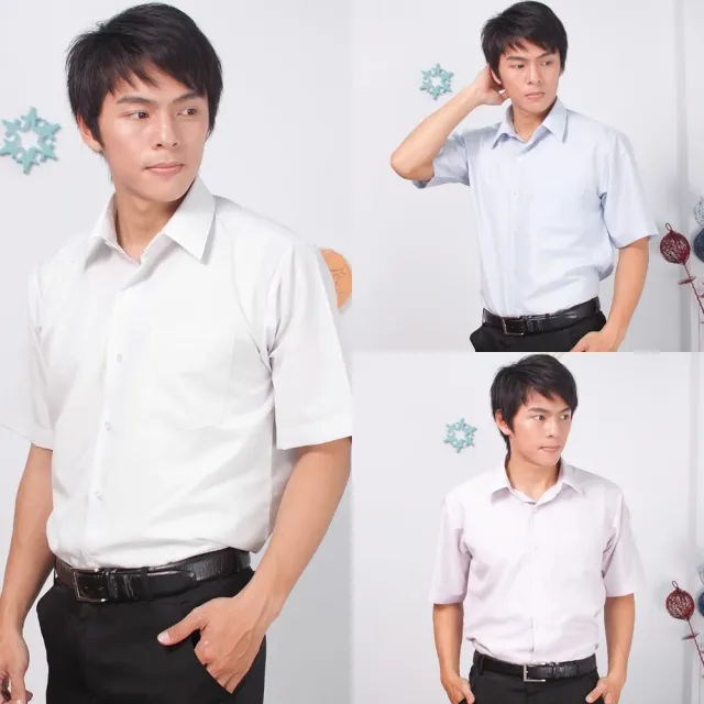 【JIA HUEI】短袖男仕吸濕排汗防皺襯衫 3158條紋系列 商務   男襯衫 三件促銷組(台灣製造)