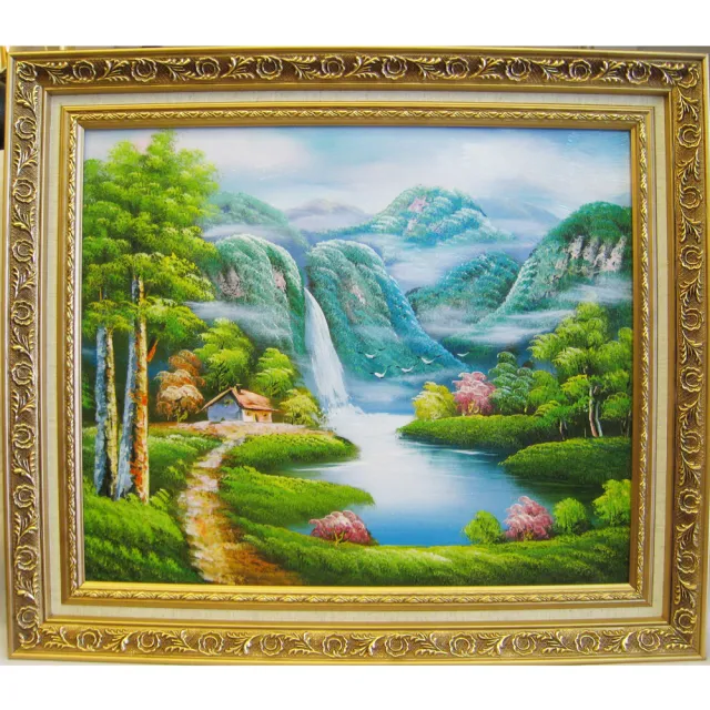 【開運陶源】開運化煞*山水畫*山水圖(60x52cm)