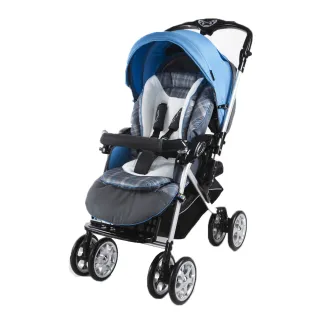 【CAPELLA】BS707有機棉雙向豪華推車/嬰兒手推車(夏日沁藍/活力橘)