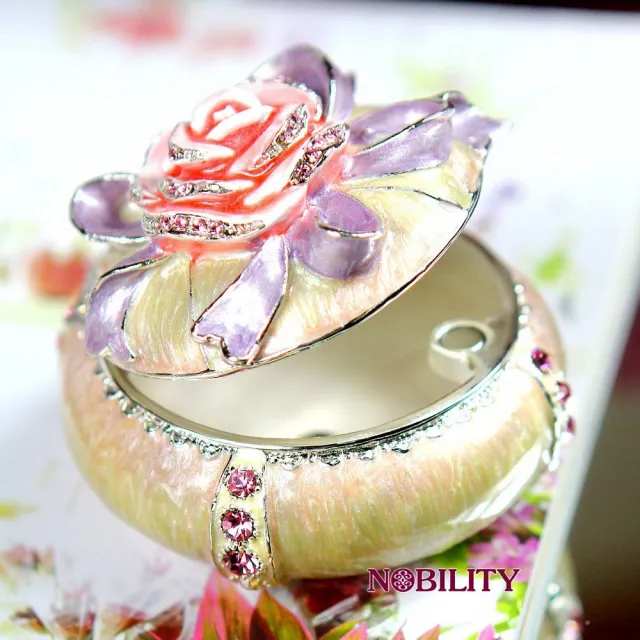 【三卡寶精品】玫瑰花婚禮•生日婚禮禮品晶鑽(珠寶盒)