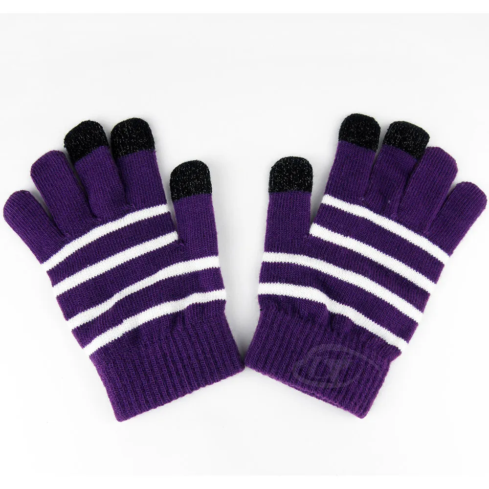 【Lus.G】暖呼呼觸控螢幕保暖手套(紫色)