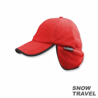 【SNOW TRAVEL】WINDBLOC防風保暖遮耳棒球帽(紅色)