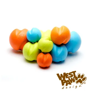 【West Paw】Jive磨牙耐咬球2.5英吋-M(中小型犬/狗玩具/耐咬/互動/咀嚼/浮水/寵物玩具)