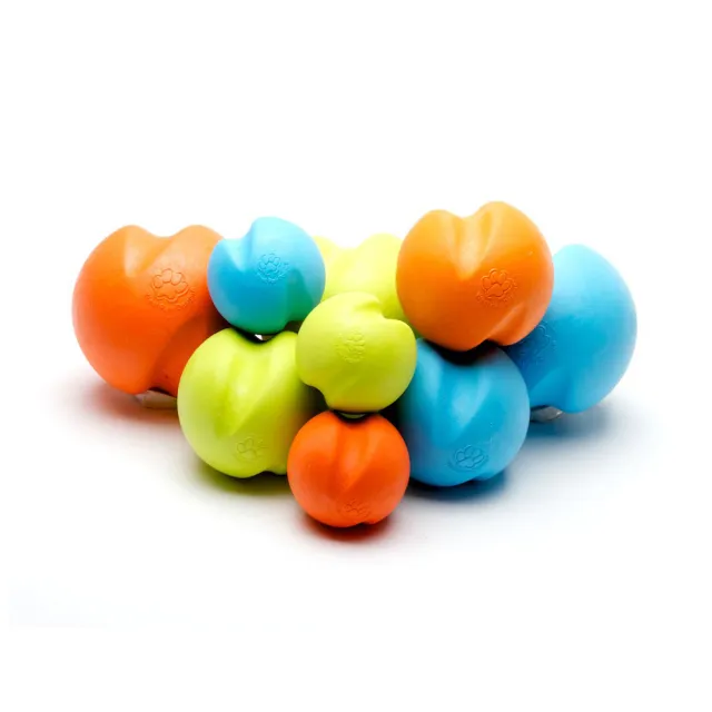 【West Paw】Jive磨牙耐咬球2.5英吋-M(中小型犬/狗玩具/耐咬/互動/咀嚼/浮水/寵物玩具)