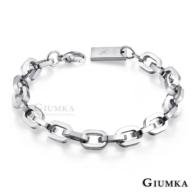 【GIUMKA】情侶手環．戀愛線索．情人節禮物(銀色長方墜)