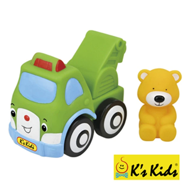 【Ks Kids】彩色安全積木-波比熊吊車