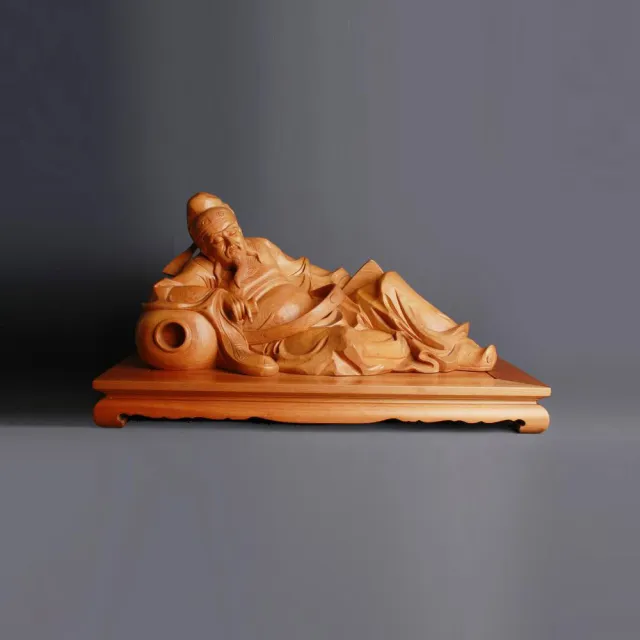 【MU LIFE 荒木雕塑藝品】李白醉酒