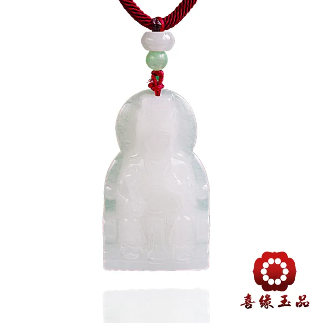 【喜緣玉品】天上聖母 漢白玉 媽祖萬靈 玉珮(開運風水)