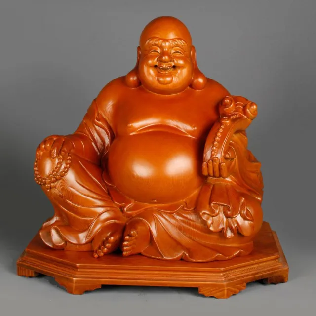 【荒木雕塑藝品】高45公分 如意布袋佛(B款)