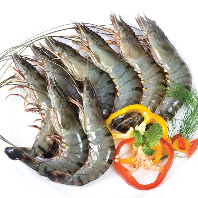 【好神】生凍虎斑大草蝦6盒組(220g/盒/中秋烤肉/火鍋/燒烤)