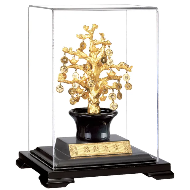 【開運陶源】招財純金箔禮品(發財樹/招財樹)