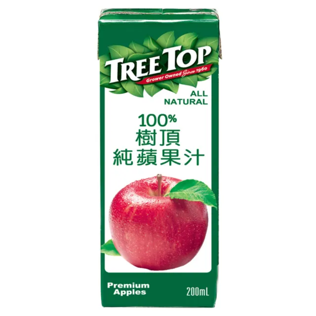 【Tree Top】樹頂100%蘋果汁200ml*6入