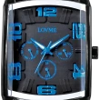 【LOVME】魔幻立體空間時尚腕錶-IP黑x藍刻度(VS0363M-33-3B2)