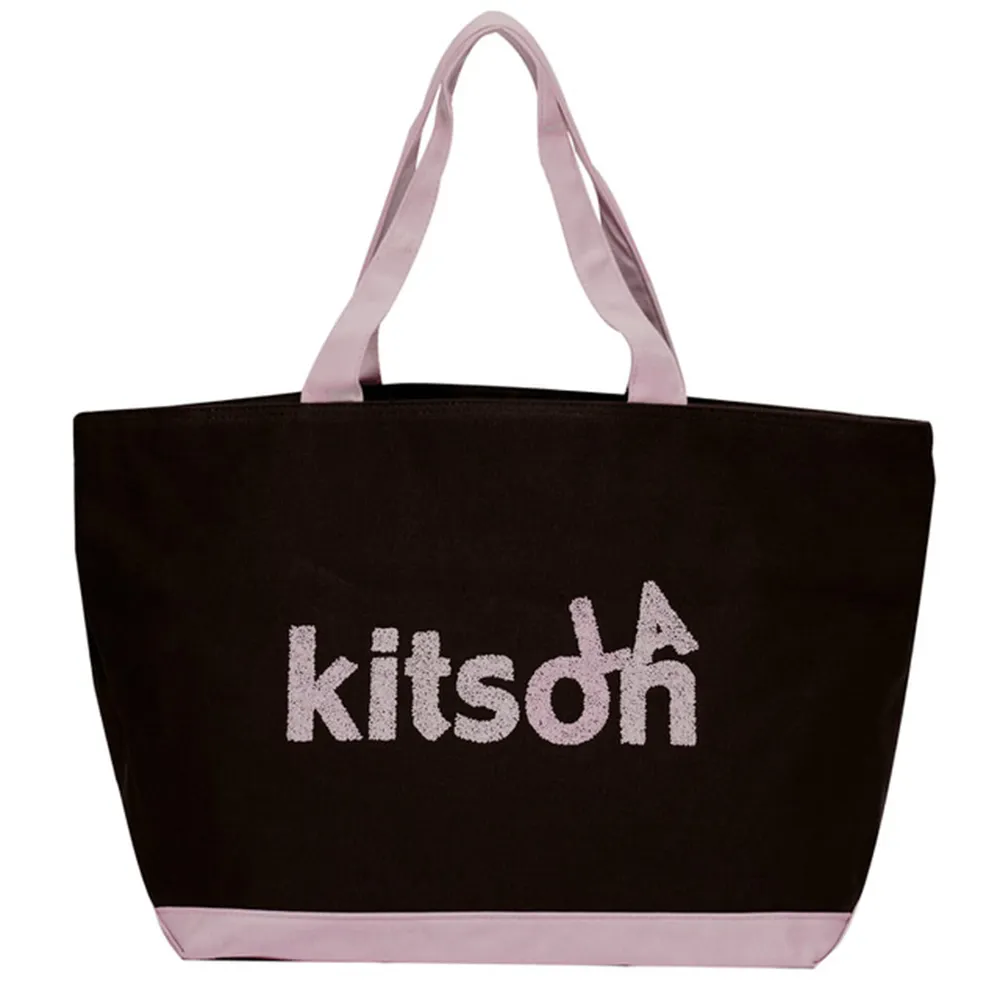 【Kitson】SPRINKLE帆布托特包(BROWN)