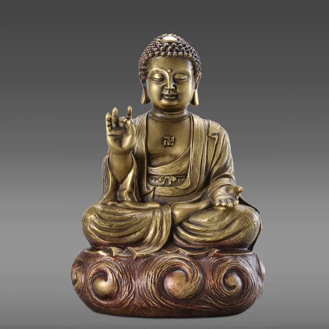 【開運陶源】羅廣維老師 原創(佛陀 釋迦牟尼佛 銅雕)