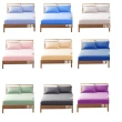 【LUST】素色床包/100%純棉//精梳棉床包/台灣製造《5尺雙人標準+2枕套》《不含被套》