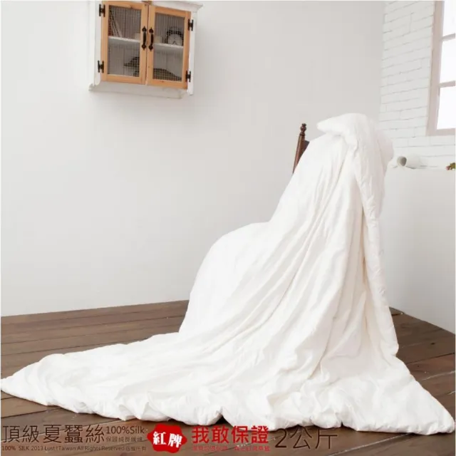 【Lust】6x7尺夏蠶絲 100%長纖桑蠶絲被2公斤 360T柔軟頂級紅牌蠶絲