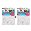 【美國Cra-Z-Art】Cra-Z-Loom彩紅圈圈編織 橡皮筋補充包 純白x2包(共600條)