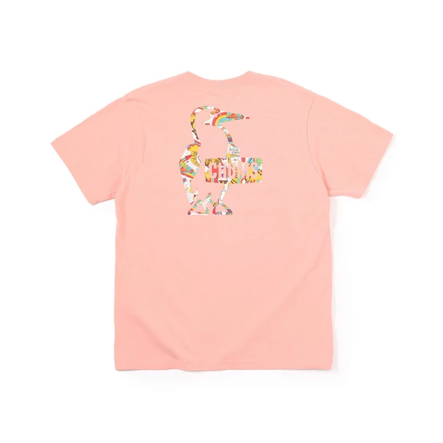 CHUMS CHUMS 休閒 Booby Logo Rainbow Islands T短袖上衣 珊瑚紅(CH012389R016)