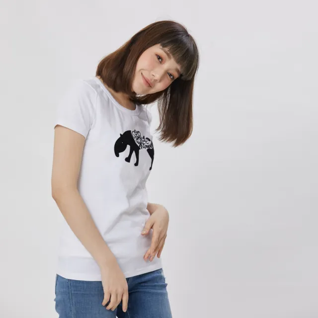 【so that’s me 好我】食夢獸圓領短袖蜜桃棉女Tee(純白)