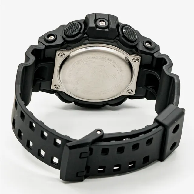 【CASIO 卡西歐】G-SHOCK 強悍粗曠時尚潮流錶-黑(GA-700-1B)