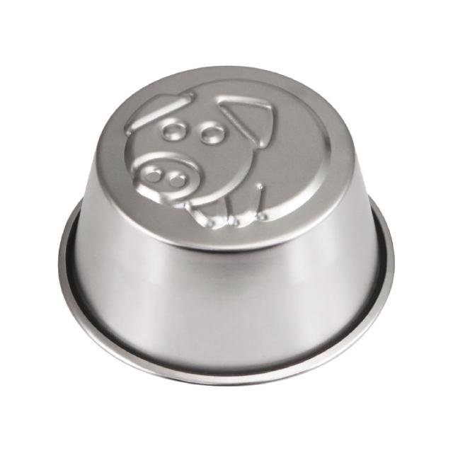 【QueenRose】日本18-8不銹鋼果凍布丁模-小豬-日本製(NO-455)