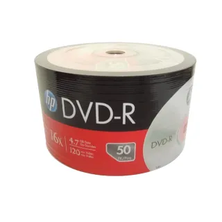 【HP 惠普】HP LOGO DVD-R 16X 4.7GB 空白光碟片(600片)
