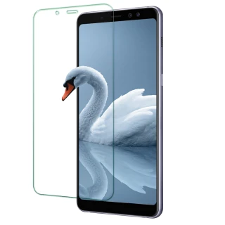 【YANG YI 揚邑】Samsung Galaxy A8+ 2018 6吋 鋼化玻璃膜9H防爆抗刮防眩保護貼
