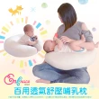 【Embrace 英柏絲】3D涼感網布 多功能舒壓 哺乳枕 可拆洗 孕婦輔助/護嬰/托腹/月亮(一入)