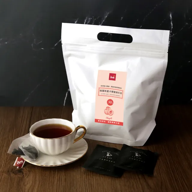 【一手私藏世界紅茶】俄羅斯夏卡爾蜜桃紅茶茶包3gx30包x1袋