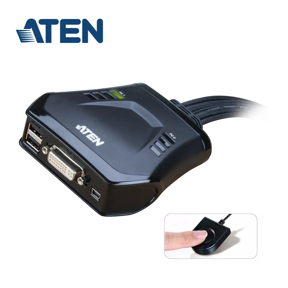 【ATEN】2埠 USB DVI KVM 多電腦切換器(CS22D)