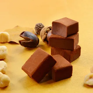 【巧克力雲莊】香濃榛果生巧克力(經典生巧克力-125g/盒)