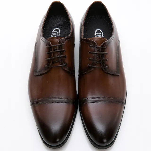【GEORGE 喬治皮鞋】商務系列 真皮手工縫線紳士皮鞋-咖815015BW-20