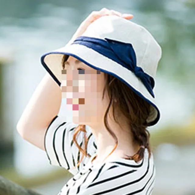 【日本Aube】抗UV可折疊時尚小顏遮陽帽