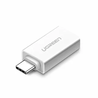 【綠聯】USB 3.1 Type C轉USB3.0高速轉接頭 雅典白