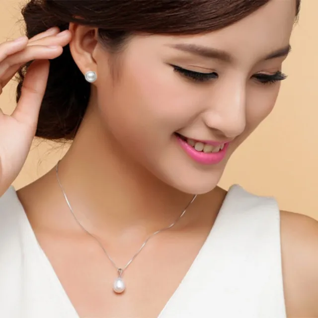 【Emi 艾迷】韓系風光明媚簡單 珍珠 耳環