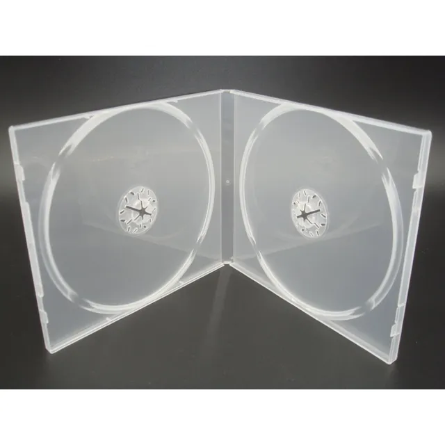 【臺灣製造】雙片裝10mm 摔不破PP霧透 CD盒/DVD盒/光碟盒/CD殼/有膜 -12公分光碟片適用(30個)