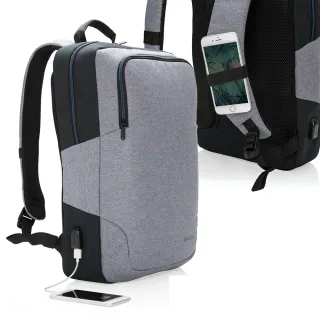 【XDDESIGN】Arata 外掛式行動充電通勤／休閒15吋筆電後背包(桃品國際公司貨)