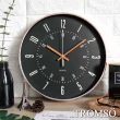 【TROMSO】紐約時代玫瑰金靜音時鐘(靜音掃描時鐘掛鐘)