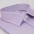 【金安德森】紫色條紋窄版短袖襯衫