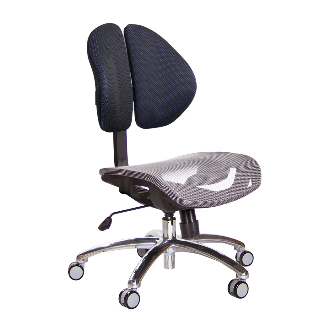 【GXG】短背網座 雙背椅 鋁合金腳/無扶手(TW-2997 LUNH)