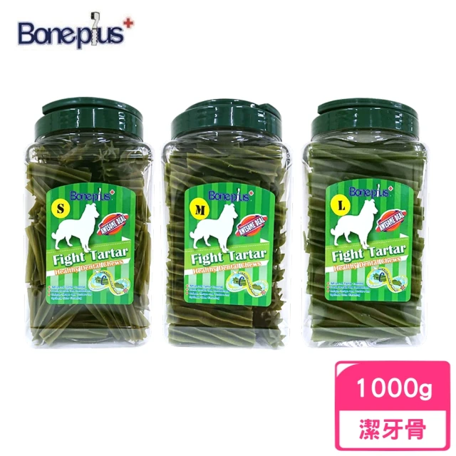 Bone Plus 超效螺旋六星潔牙棒 1000g（桶裝）