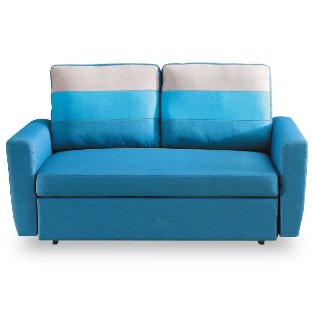 【時尚屋】莫妮卡雙人座藍色布沙發床 MT7-340-1(免組裝 免運費 沙發)
