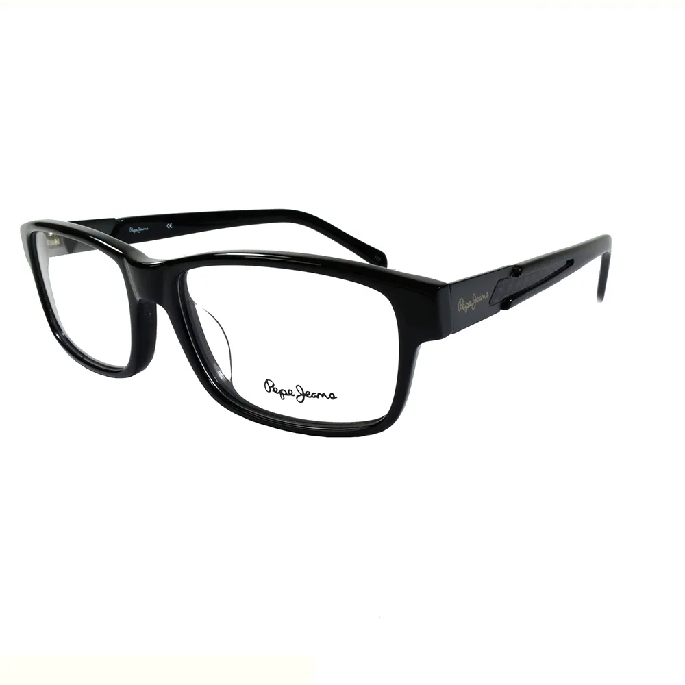 【Pepe Jeans】英倫時尚低調編織紋路造型光學眼鏡(PJ3129-1MC1  黑)