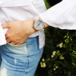 【Relax Time】Retro lady 復古甜美小秒針套錶-玫塊金框x藍灰38mm 畢業禮物(RT-70-5)